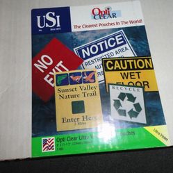 Opti Clear ULTRA VIOLET Thermal Laminating Pouches 3 Mil 9" x 11.5" 50 Pouches