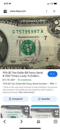 Three collectible $2 bills from 1976, I'm asking for 35 for all three bills.