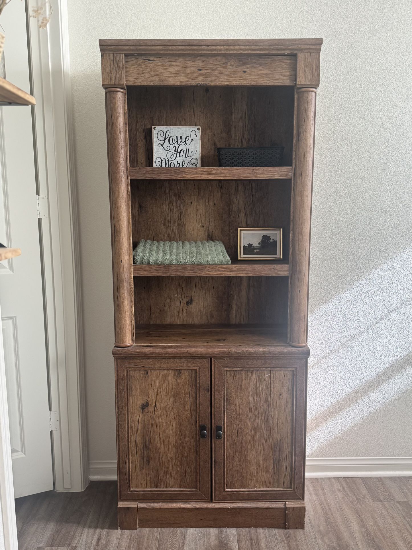 3 shelf Bookcase with storage