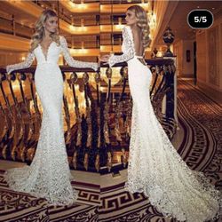 White evening Gown