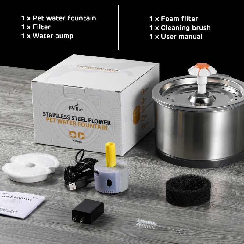 Stainless Steel Pet Water Fountain