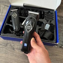 Professional Electric Hair Clipper and Trimmer Set