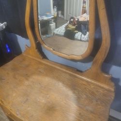 Antique dresser with mirrors