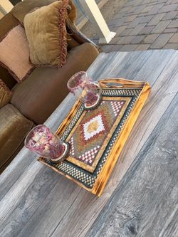 Handcrafted Natural Stone Mosaic Wall Art (16" x 11")