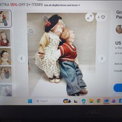 Grandma and Grandpa Dolls 16" Vintage/ Christmas.  Great-grand- Seniors/Parents. 