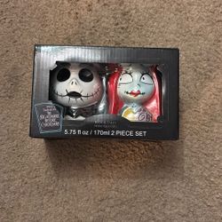 Nightmare Before Christmas, Sally And Jack Skellington Mini Mug Set