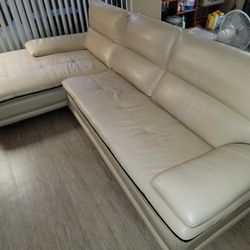 Lather Sofa Set