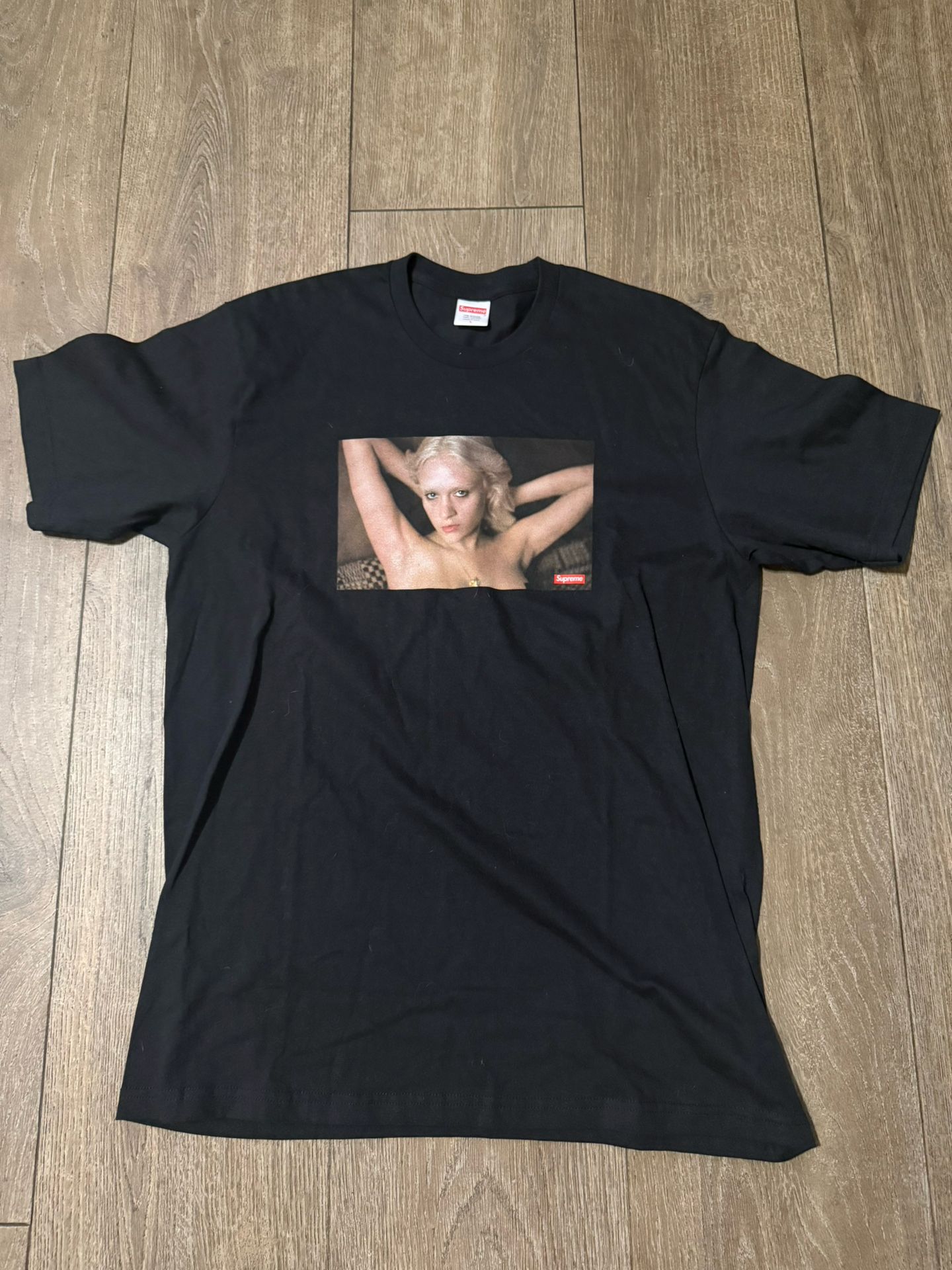 Supreme Gummo Dot Tee Chloe Sevigny Photo T-Shirt Made in USA Black Cotton Sz L