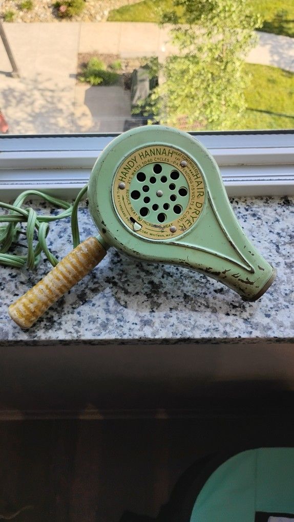 Antique Handy Hannah Hair Dryer. WORKS! Must Go Today!