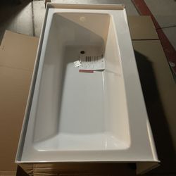 Delta Classic 500 60 in. x 32 in. Alcove Deep Soaking Bathtub with Right Drain in High Gloss White 