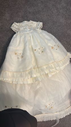 Baptism Dress With Headband