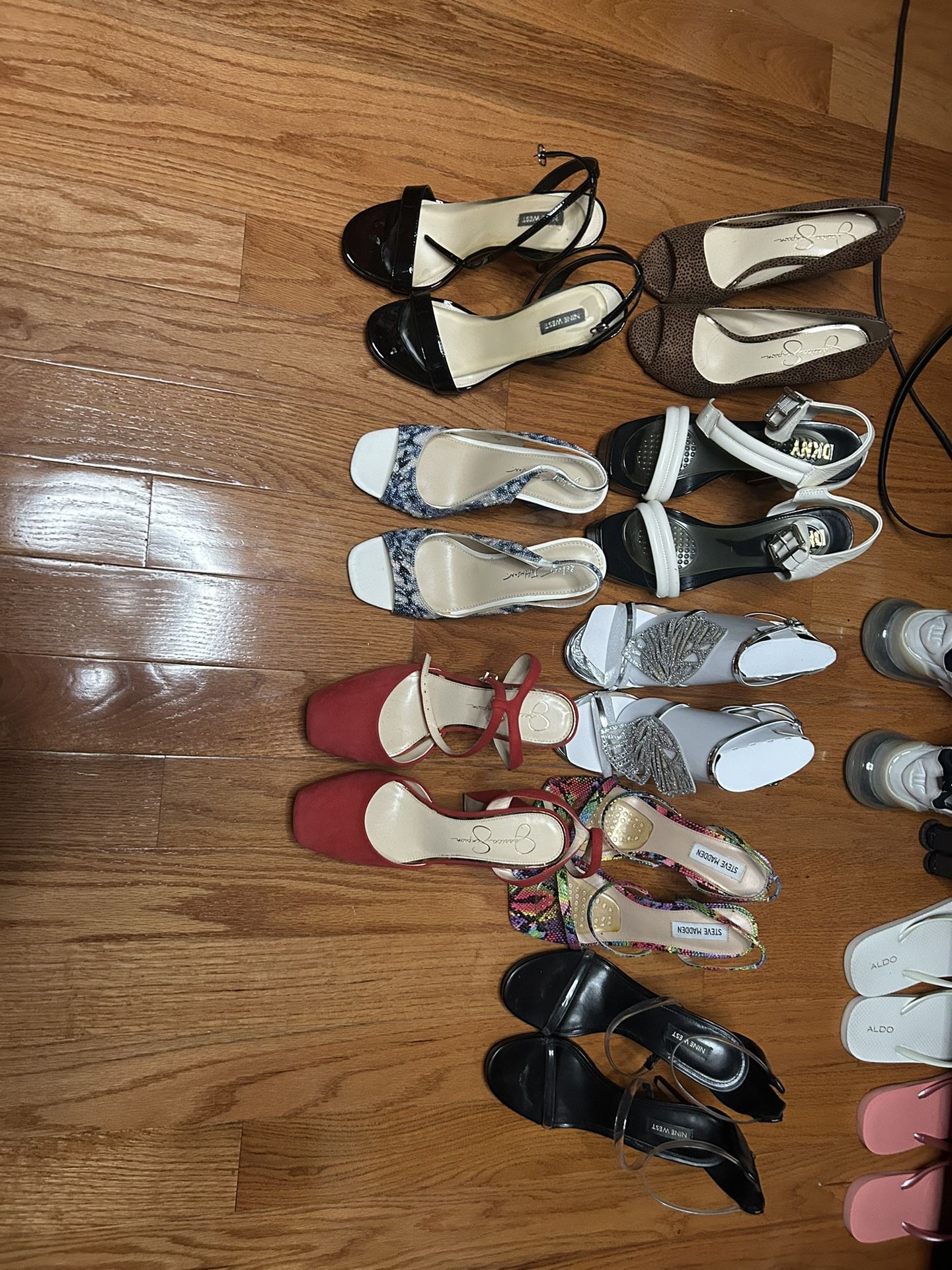 High heels (10-15) each