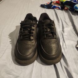 2.5y All Black Air Force Ones