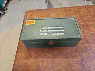 Vintage Hasbro G.I. Joe wooden footlocker 13.5 x 6.5 x 5