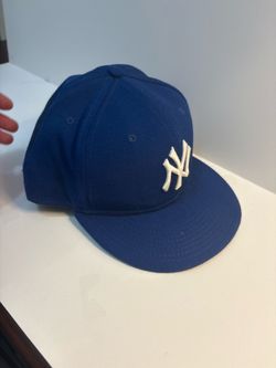 New York Yankees New Era 59FIFTY Fitted Hat Size 8 Royal Blue 100% Wool Vintage