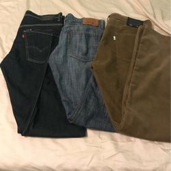 Lot Of Men’s Levi 514 Jeans 34 x 34