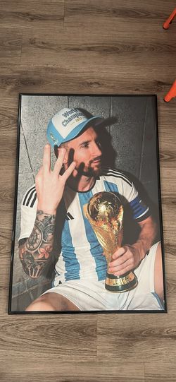 Messi World Cup poster + Frame