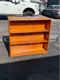 Real Wood 2 Sided Cabinet WithWheels-$30