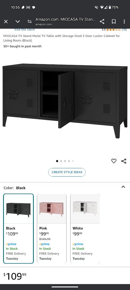 3 Door Locker TV Stand / Storage
