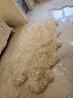 Two Large Sheepskin Fur Rug $100/each