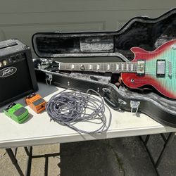 Epiphone Les Paul Guitar – Complete Starter/Gigging Setup – $450