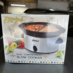 Parini Dual Compartment Slow Cooker