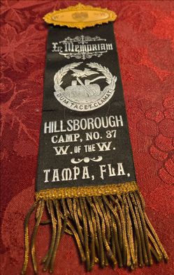 Hillsborough Woodmen of the World Ribbon Tampa, FLA.