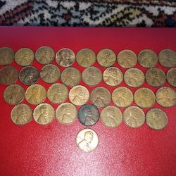 35 Wheat Leaf Pennies 1(contact info removed)