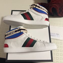 Gucci Ace Stripe High Authentic SIZE 8