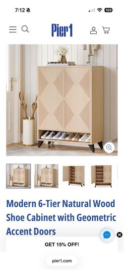 Pier 1 Shoe Cabinet