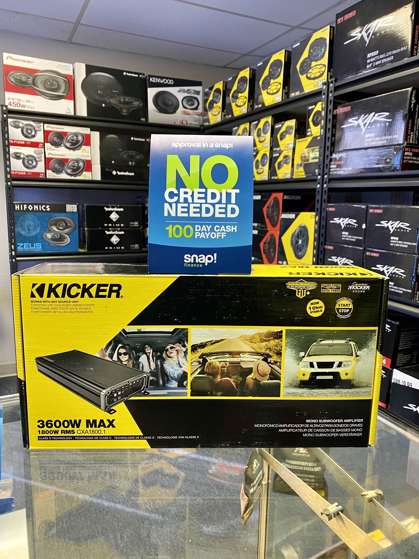 New Kicker 3600 Watts Max Monoblock Car Audio Bass Amplifier {No Credit Easy Financing} 🔊🔥✅