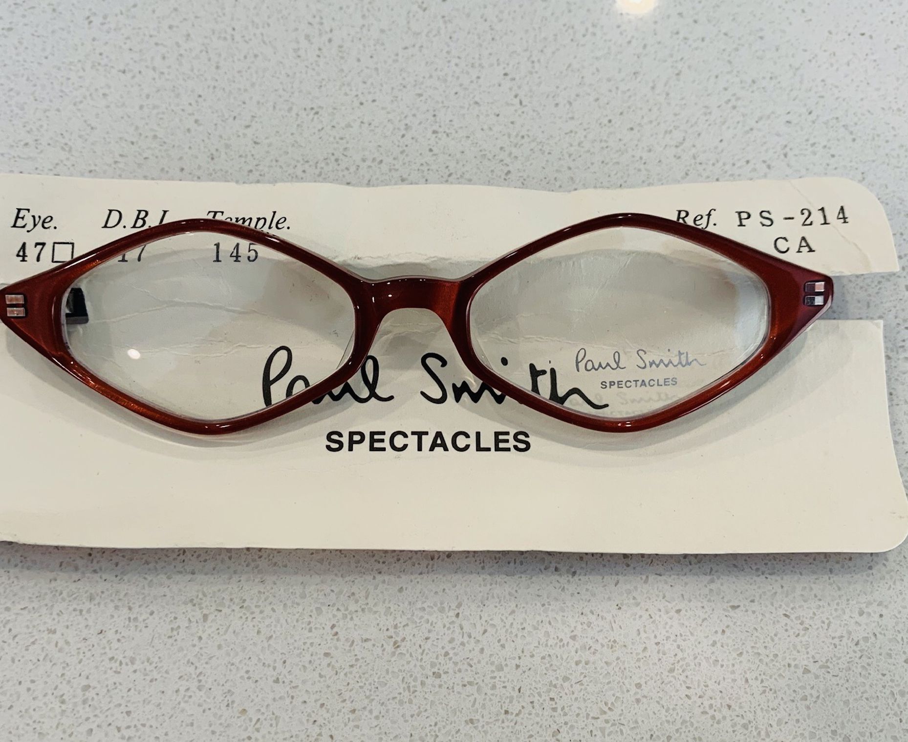 Paul Smith Glass Frames New Condition No Tag