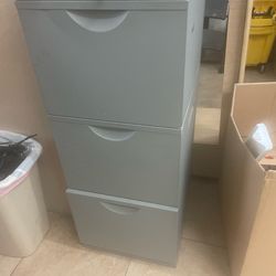 metal 3-drawer vertical filing cabinet