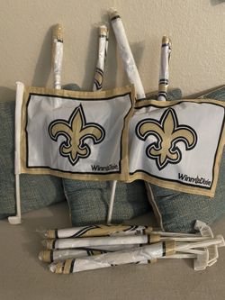 New Orleans Saints Car Flags 4 For $10