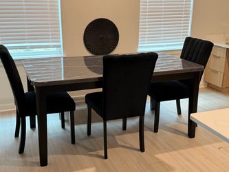 Dining Table Set with 4 Chairs