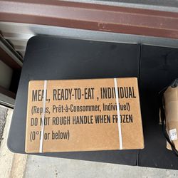 Box Of MREs (Military Ready To Eat meals) 