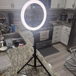 UBeesize 10” Ring Light w/ 6ft Tripod & Phone Holder
