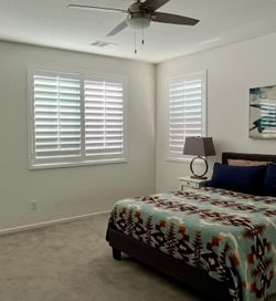 Interior Wood Shutters- Custom, Plantation, Professional Installation, Licensed Company, Window Treatments & Coverings, Persianas De Madera, Espanol