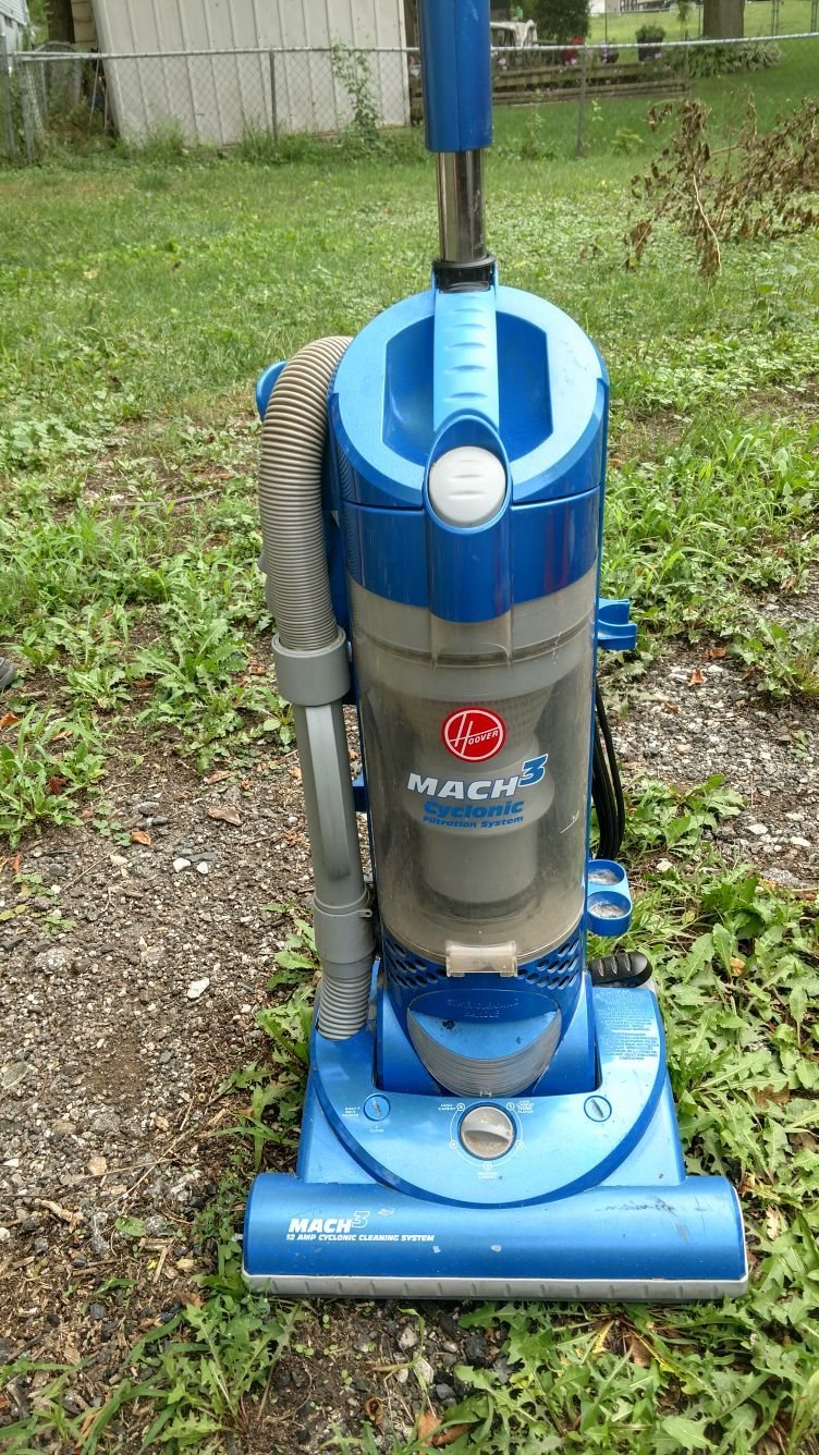 Hoover Mach 3 cyclonic filtration system vacuum cleaner