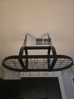 Hanging Pot Rack with S-Hooks