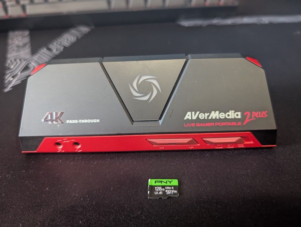 Capture Card - AVerMedia Live Gamer Portable 2 Plus - Full Bundle W/ 128 GB Micro SD + Chat Link Pro