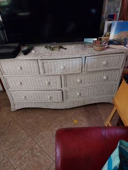 Wicker dresser