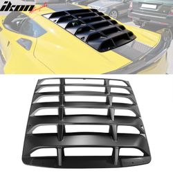 Fits 2014-2019 Chevrolet Corvette C7 Rear Window Louver Cover Scoop ABS Matte Black