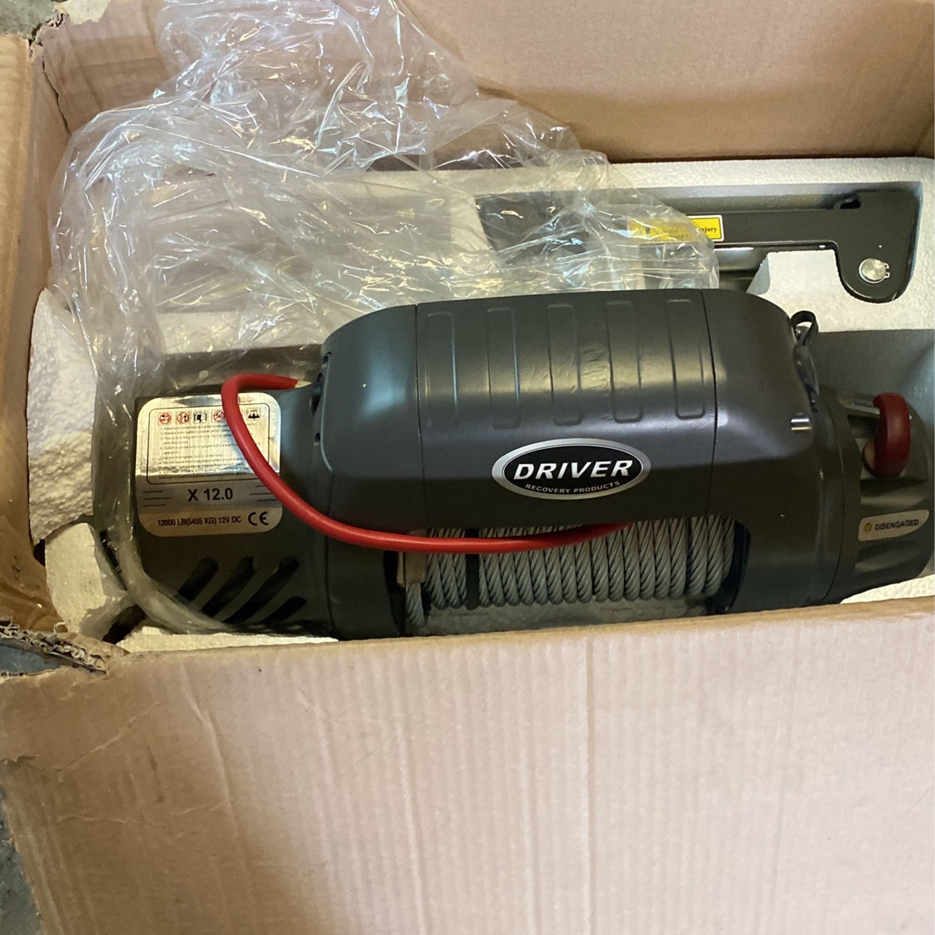 Winch 12,000lb. DC Winch. Driver Recovery Products.
