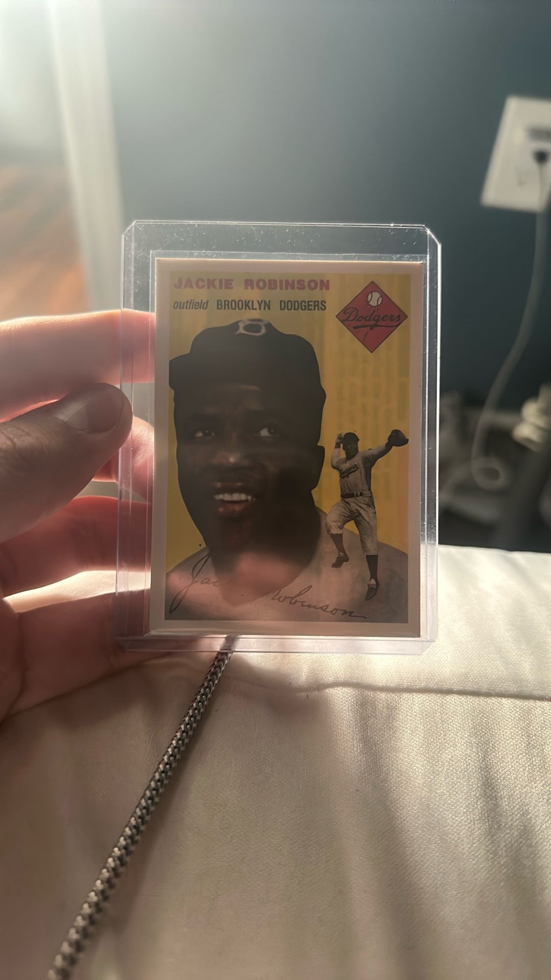 Jackie Robinson 1954 Reprint Card