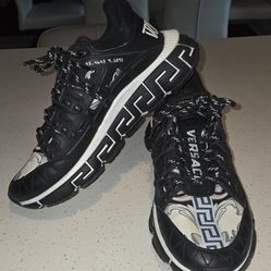 Versace Trigreca 'Black White' - DSU8094 1A04270 platform sneakers US7 Eur 41.5