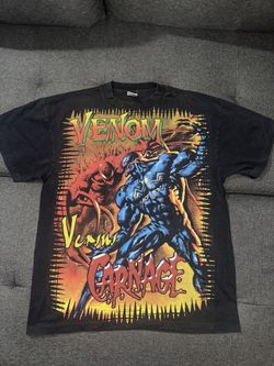 Venom Vs Carnage Vintage Style Modern Boot AOP Double Sided Shirt Big Marvel
