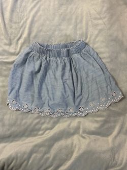 Youth girls 6x chambray skirt skort