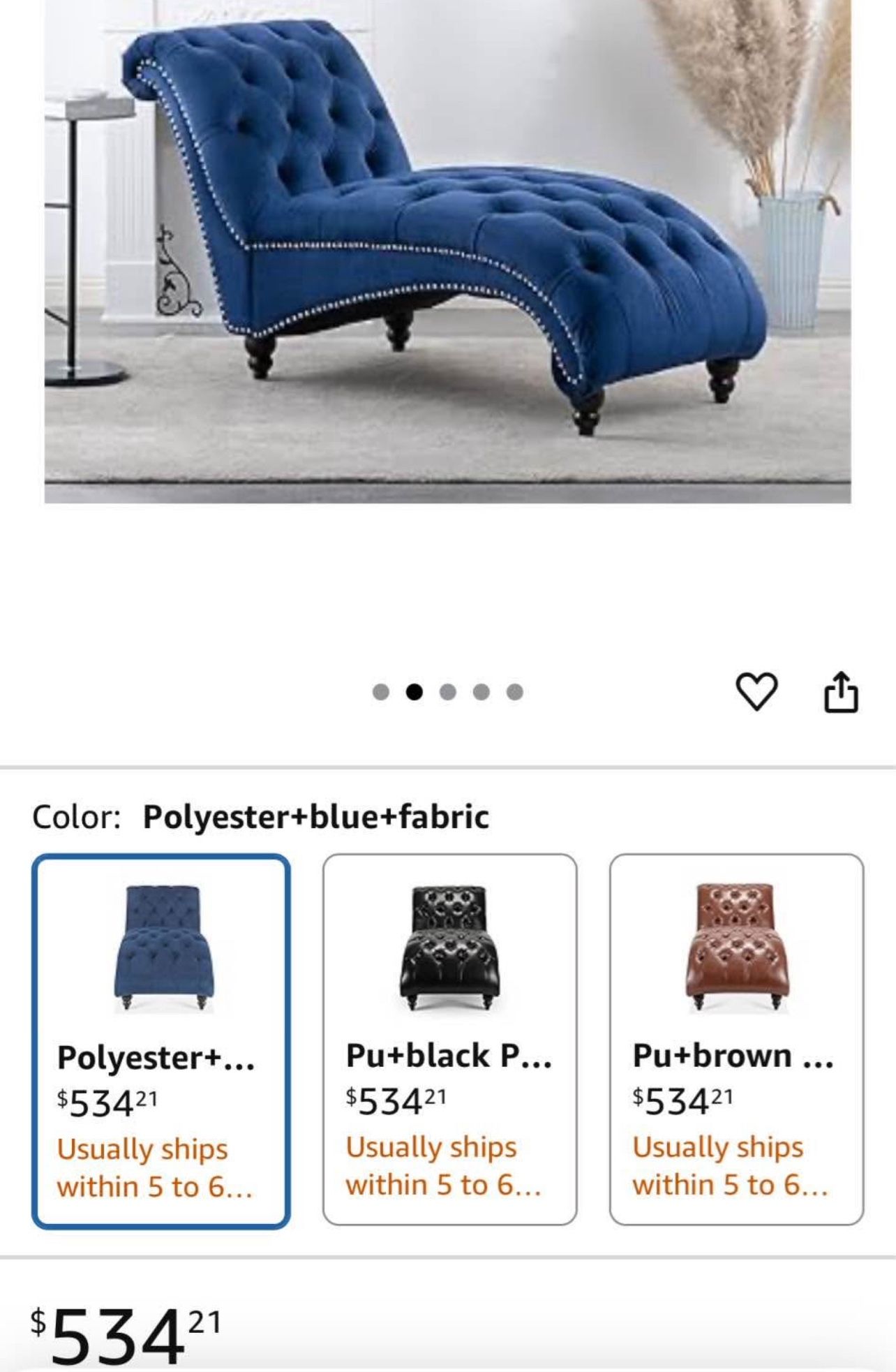 Used Beautiful Chaise, Sofa 