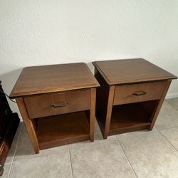 2 Wood Night Stands - Price Firm - See Description